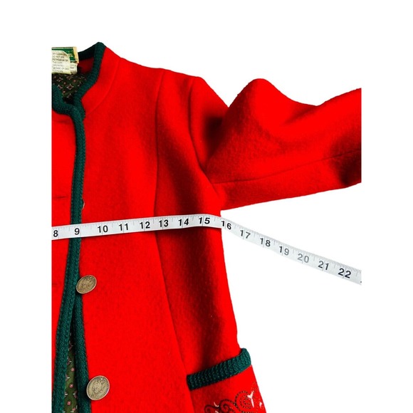 L.L Bean Womens Cardigan Sweater Button Up Front Long Sleeve Red Size Small - Picture 5 of 10